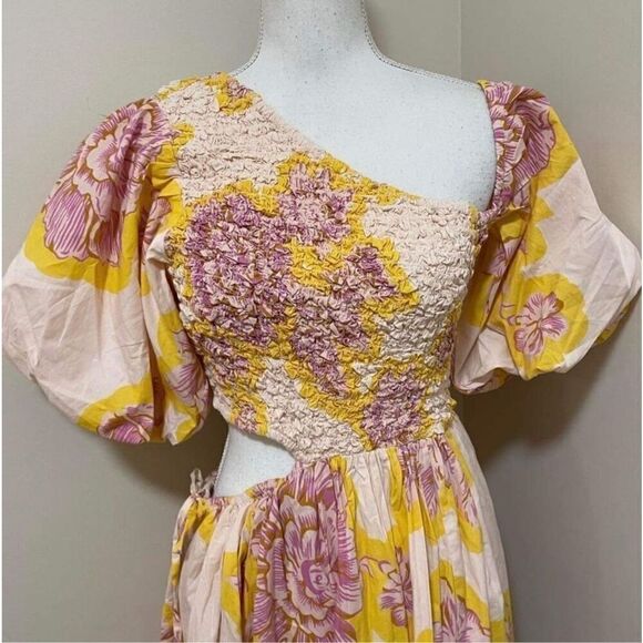 NWT Free People Kalina Printed Midi Dress Size XS - Picture 4 of 9